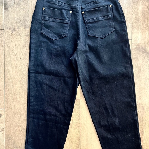 Zimmermann Black High Rise Straight Leg Jeans - Picture 7 of 12